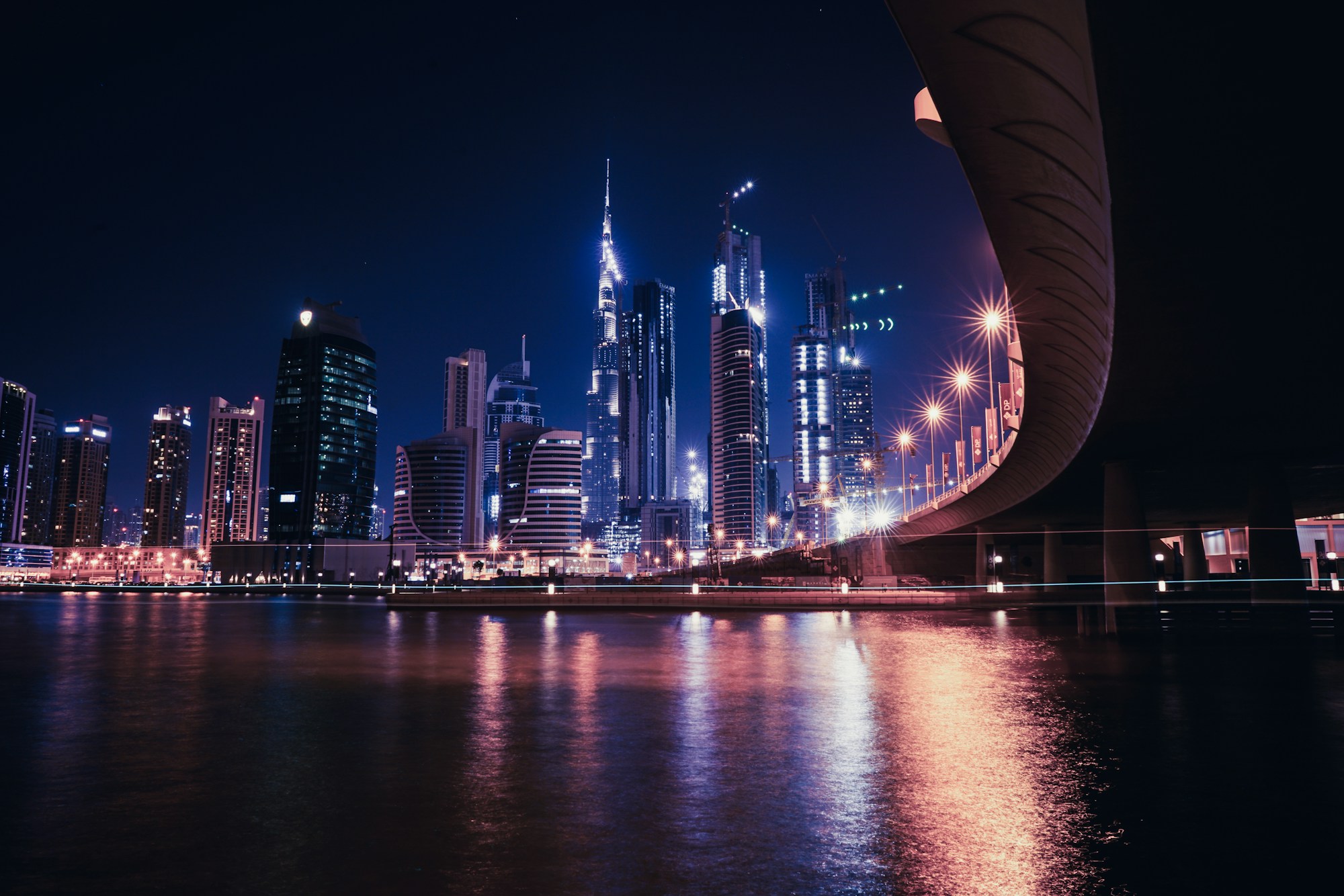 Dubai marina at sunrise